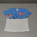 PATPAT Family Matching Hawaiian Outfits: Boy Tropical Floral Short Sleeve T Shirts - Dad and Son Matching Shirts for Summer Vacation Beach Luau Cruise, Blue Tropical Hibiscus, Boy, 3 Years