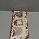 2025 Christmas Tree Ornaments 3 Piece Picture Frame Hanging Ornament Decorative Holiday Keepsake Gift Sleigh Snowman Pendant with 2 Photo Insert for Picture of Pets,Family (Christmas Set)