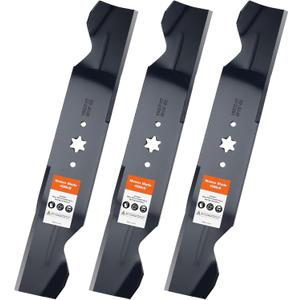 Grasscool 942-0677B Mulching Mower Blades for MTD Cub Cadet 942-0677A 742-0677B 742-0677A 742-0677 942-0677 GT1554 GTX1054 54 inch Deck Lawn Mower