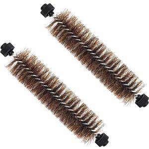 JEHONN 2 Packs Carpet Floor Sweeper Replacement Horsehair Brush, Non Electric Quite Rug Roller Brush Refill for Cleaning Pet Hair, Loose Debris, Lint