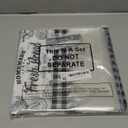 Containlol 100 Pack Bread Bags for Homemade Bread with Twist Ties, Clear Plastic Bakery Bags with Black Buffalo Plaid Design for Sourdough, Cookies, Rolls, Home Bakers Gift Packaging