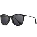SUNGAIT Premium Vintage Round Sunglasses for Women Men Classic Retro Trendy Style with Leather Case SGT567SHQH-CASE