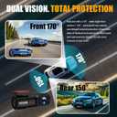 Dash Camera Car Front Rear, 4K/2.5K Full UHD Dash Camera for Cars, Included 32GB Card,1.47 IPS Screen Mini Dashcam,170Wide Angle, Built-in Wi-Fi, WDR, Night Vision