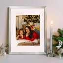 upsimples 11x14 Picture Frame, Display Pictures 8x10 with Mat or 11 x 14 Without, Wall Hanging Photo Frames, Silver, 1 Pack