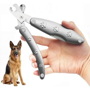 Dog Nail Trimmers for Sensitive Dog, Sharpest Quiet Smoothest Dog Nail Clipper for X Large Medium Small Size Breed, Heavy Duty Metal Dog Toenail Clippers for All Dogs with Thick Toenail
