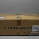 Upgraded Sauna Box for Relaxation, Detoxification, Portable Sauna for Home with Steamer, Remote Control, Folding Chair, 9 Levels, 2.6 x 2.6 x 5.9 (Black)