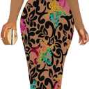 Women's Classic Bodycon Pencil Dress Formal Long Sleeve V Neck Sheath Casual Wrap Church Modest Business Outfits Party Work Dresses L