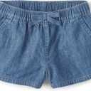 The Children's Place Baby Girls' and Toddler Pull on Chambray Shorts