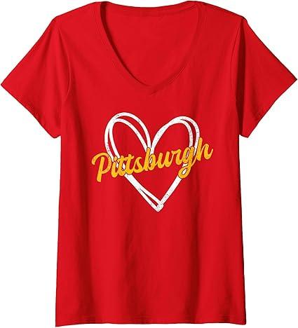 Pittsburgh Heart Man Woman Girl Kid T-Shirt, XXL