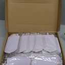 Amylove 48 Sets Leather Luggage Tags Bulk Wedding Favors Luggage Tags for Guests Bridal Gifts Wedding Bridal Shower Gift PU Leather with Name ID Card Tag for Guests (White)