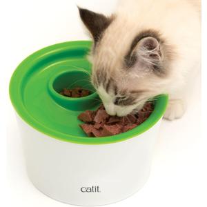 Catit Senses 2.0 Multi Feeder, Interactive Cat Toys (1-Pack, Green)