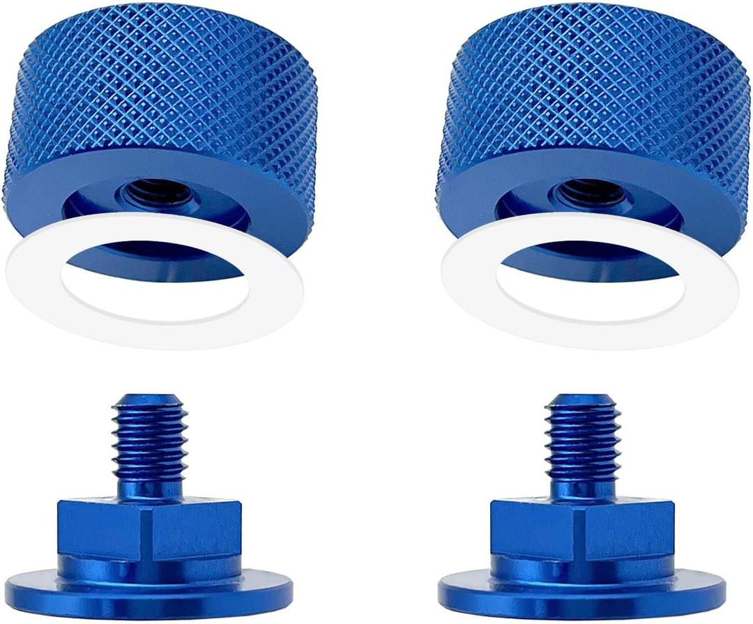 Welding Hood Fasteners Upgraded Version Pipeliner Helmet Accessories Headgear Replacement Parts 1 Pair (Blue)