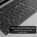 EooCoo Compatible with MacBook Air 13 inch Case M5 2026-2022 M4 M3 M2 Model A3449 A3240 A3113 A2681, Mac Air 13.6 inch Hard Shell & Keyboard Cover & Screen Film & Type-C, Crystal Clear