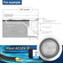 Pool Lights for Inground Pool, Direct Replacement for Pentair GloBrite, 1.5 Inch LED Color Inground Pool & Spa Light, IP68 Waterproof, AC12V, 100 ft Cord