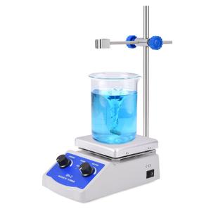 Slendor Magnetic Stirrer Hot Plate Mixer 1000ml Stirring Capacity 5 x 5 inch Max 520F Hotplate and 100-2000 RPM Stirrer, Stirring Bar & Support Stand Included