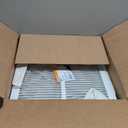 EZ-FLO 14 x 14 Inch (Duct Opening) Return Air Vent Cover for Wall or Ceiling, Solid Steel Return Air Grille, HVAC Vent Cover, White, 61640