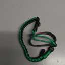 QeeCord Paracord Handle Compatible with Hydro Flask 2.0 Wide Mouth Water Bottle Carrier with New Ring and Carabiner, 12oz, 16oz,18oz, 32oz, 40oz, 64oz (32 oz-40 oz Wide Mouth, Green)