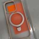 TORRAS Desert Titanium for iPhone 16 Pro Case Magnetic Stand, [Compatible with MagSafe][Flexible Stable Stand] Mil-Grade Protection Translucent Slim Anti-Scratch Ring Kickstand, Rose Gold 6.3", Ostand