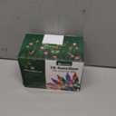 Gulfmew Chasing Christmas Lights, 16 Function Controller,140 Clear Mini Bulbs, Indoor Twinkling Christmas Lights, 34 ft Long Holiday Decor, UL Certified, IP44 Waterproof,Green Wire(Multicolor)