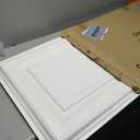Art3d 12-Pack Drop Ceiling Tiles 2x4 Ft, PVC Decorative Ceiling Covering Panels for Basement Kitchen Bathroom, 24x48 Inch, Cover 96 Sq. Ft, Smooth White