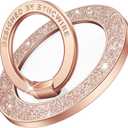 Syncwire Magnetic Phone Grip for MagSafe, Sparkle Ring Holder, Rotatable Kickstand Bling Ring Stand Removable MagSafe Accessories for iPhone 17 Pro Max 16 15 14 13, Android, Samsung etc. (Rose Gold)