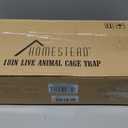 HOMESTEAD Live Rat Trap Indoor/Outside - Squirrel Trap, Have A Heart Animal for Chipmunk, Small Rabbits, Weasel and Similar-Size Rodents, 18"x5"x5", 2 Doors, Fully Assembled
