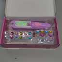 Hair Gem Stamper Kit - Bling Hair Jewels for Girls Toys - Hair Accessories with Reusable Shining Diamonds, Birthday Christmas Gifts for Girls 3 4 5 6 8-12 (Purple)