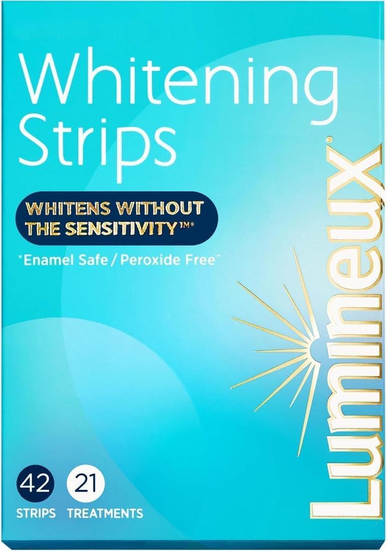 Teeth Whitening Strips, 42 Strips, 21 Treatments, Enamel Safe, Peroxide Free, No Sensitivity