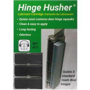 The First-of-Its-Kind Lubricant Cartridge for Squeaky Door Hinges. Mess-Free, Odorless, Sprayless & Prelubricated. Hinge Husher Lubricant Cartridges (3 Pack - Black)