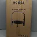 40"/48" Foldable Mini Trampoline Load 330lbs, Portable Exercise Rebounder with Durable Bungee Band, Fitness Trampoline for Adults and Kids