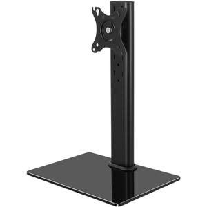 KKTONER Single Computer Monitor Stand Free Standing Desk Vesa Mount for 13 inch to 32 inch Screen Height Adjustable Monitor Mount Swivel Vesa 75*75mm/100*100mm Hold up 77Lbs