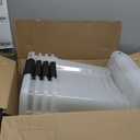 IRIS USA 40 Qt Stackable Plastic Storage Bins with Lids, 4 Pack - BPA-Free, Made in USA - See-Through Organizing Solution, Latches, Durable Nestable Containers, Secure Pull Handle - Clear