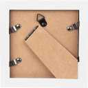 wyooxoo 4x4 Picture Frames Set of 4 Solid Wood Photo Frames Colorful Frame with HD Plexiglass, Wall or Tabletop Display, White