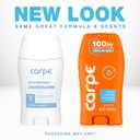 Carpe Underarm Antiperspirant Deodorant for Women and Men - Clinical Strength Deodorant for Women with 100 Hour Clinically Tested Sweat and Odor Protection - Fresh Powder, 2 Pack
