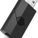 RAOYI 128GB USB C Flash Drive 2 in 1 Type C + USB 3.0 Flash Drive Dual OTG Retractable Type-C Thumb Drive Portable Memory Stick for iPhone 17/16/15 iPad Pro Android Smartphone Tablet PC (Black)