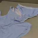 Blibean Girls Swimsuits Two Piece Tankini Sets Ruffle Bathing Suit with Chest Pad  (Blue, XXXL)