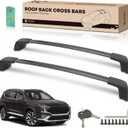YHTAUTO Car Roof Rack Cross Bar Compatible with Hyundai Santa Fe Accessories 2019-2023 w/Flush Rails, 165 Lbs Aluminum Alloy Cargo Bars for Rooftop Tent Kayak Bike Luggage Snowboard Ski Board Canoe