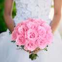 Fake Roses,30pcs Light Pink Roses Glitter Flowers Artificial Roses with Stems for Crafts Wedding Bouquet Party Home Decor(Light Pink)