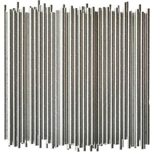 7.75 inch Disposable Silver Paper Straws 1000 Counts - for Drinking, Cocktail, Bar, Restaurant, Party, Wedding