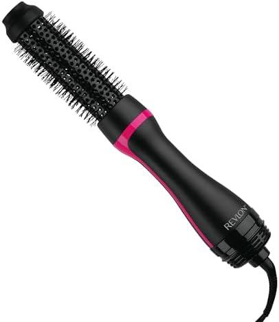 REVLON One-Step Hair Dryer and Styler - Root Booster Round Brush for Styling, Dryer Brush for Fast and Easy Salon-Quality Blowout, More Shine and Less Frizz (1-1/2 in)