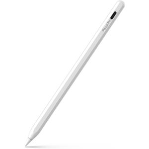 Pencil Pro with Magnetic Wireless Charging, Stylus Pen with Tilt Sensitvity Palm Rejection for iPad 6/ 7/ 8/ 9/ 10/ 11th, Mini 5/ 6/ 7th, Pro 11"/ 12.9"/ M4, Air 3/ 4/ 5/ M2/ M3, White