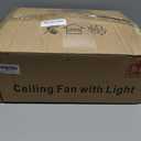 Black Flower Modern CeilingFans with Lights, Low Profile Ceiling Fan with Remote for Bedroom, Flush Mount Ceiling Fan with LED Dimmable Light,6-Speeds, Timing CeilingFan Light