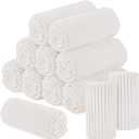 Buryeah 12 Pcs Flannel Throw Blanket Bulk 50 x 60 in Sleepover Blanket Outdoor Wedding Throw Lightweight, Oeko-tex Standard 100 Certified for Sofa Homeless Gifts (Cream White)