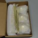 Joyyy Weighted Candlestick Holders Candle Stick Holder for Candlesticks, Vintage Metal Candelabra Candlestick Holders Candle Stand for Holiday Fireplace Party Dining Home Set of 6 (Gold)