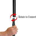Blank Reserved Parking Signs with 54 Inch Heavy Duty Metal Stake, 14x10 Inch Reflective Aluminum, 2Pack with Hardware