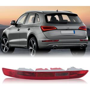 Rear Bumper Tail Light Lamp for Audi Q5 2009-2015 Rear Bumper Reflector Lower Tail Light Replace 8R0945095 Driver Side (Left)