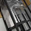 Zhongma Set of 3 Metal Plant Stand with Slate Top Square Flower Shelf without Installation Required