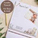 Baby's First Year Calendar with 100 Stickers - Unisex Baby Design 1st Years Wall Calendar With Stickers, Baby Tracker, Baby Scrapbook for New Mom and Newborn Boys & Girls