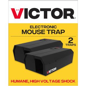 Victor Humane Mouse Traps Indoor for Home - M250BSR-2 - No Touch Electric Mouse Traps for Home, Pack of 2