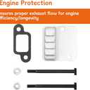 MS180 Exhaust Muffler Kit for For STIHL 017, 018, MS170, MS180 Chainsaws - Replaces OEM 1130 140 0600, 1130 145 2900, Includes Muffler Gasket, Cover, Bolts, Nuts